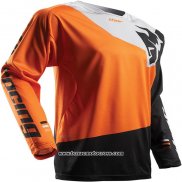 2020 Motocross Cyclisme Maillot Thor Manches Longues Orange Noir