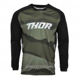 2020 Motocross Cyclisme Maillot Thor Manches Longues Vert