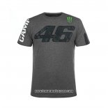 2020 Motocross Cyclisme T Shirt VR 46 Manches Courtes Gris