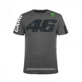 2020 Motocross Cyclisme T Shirt VR 46 Manches Courtes Gris