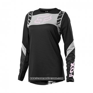 2021 FOX Motocross Cyclisme Femme Maillot Manches Longues Noir