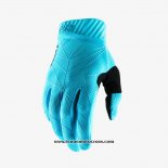 2020 Motocross Cyclisme 100 Gants Doigts Long Bleu