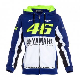 2020 Motocross Cyclisme Chandail YAMAHA Manches Longues Bleu Blanc