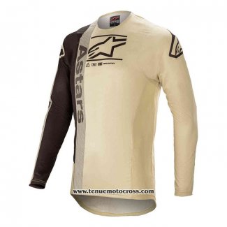 2020 Motocross Cyclisme Maillot Alpinestars Manches Longues Jaune