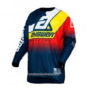 2020 Motocross Cyclisme Maillot Answer Manches Longues Bleu