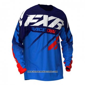 2020 Motocross Cyclisme Maillot FXR Manches Longues Bleu