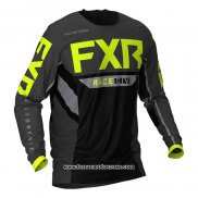 2020 Motocross Cyclisme Maillot FXR Manches Longues Noir Gris