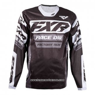 2020 Motocross Cyclisme Maillot FXR Manches Longues Noir