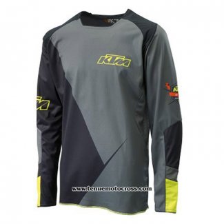 2020 Motocross Cyclisme Maillot KTM Manches Longues Gris