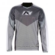 2020 Motocross Cyclisme Maillot Klim Manches Longues Gris