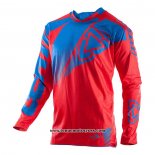 2020 Motocross Cyclisme Maillot Leatt Manches Longues Rouge Bleu