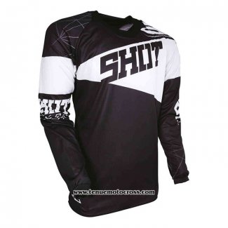 2020 Motocross Cyclisme Maillot Shot Manches Longues Noir