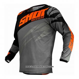 2020 Motocross Cyclisme Maillot Shot Manches Longues Noir