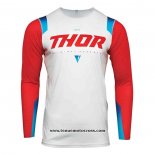 2020 Motocross Cyclisme Maillot Thor Manches Longues Blanc