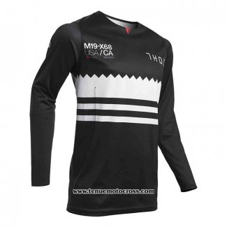 2020 Motocross Cyclisme Maillot Thor Manches Longues Noir