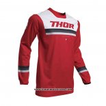 2020 Motocross Cyclisme Maillot Thor Manches Longues Rouge