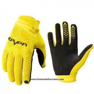 2020 Motocross Cyclisme Seven Gants Doigts Long Jaune