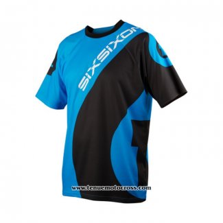 2020 Motocross Cyclisme T Shirt TLD Manches Courtes Bleu