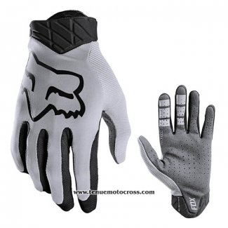 2021 Motocross Cyclisme FOX Gants Doigts Long Gris