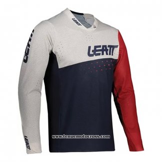 2021 Motocross Cyclisme Maillot Leatt Manches Longues Rouge