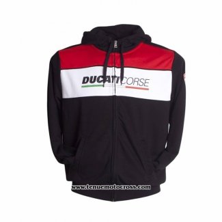 2020 Motocross Cyclisme Chandail Ducati Manches Longues Noir Rouge