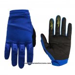 2020 Motocross Cyclisme Gants Doigts Long Bleu