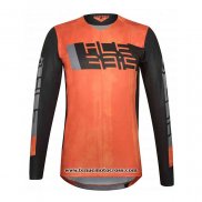 2020 Motocross Cyclisme Maillot Acerbis Manches Longues Orange Noir