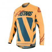 2020 Motocross Cyclisme Maillot Alpinestars Manches Longues Jaune