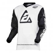 2020 Motocross Cyclisme Maillot Answer Manches Longues Noir Blanc