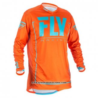 2020 Motocross Cyclisme Maillot FLY Manches Longues Orange