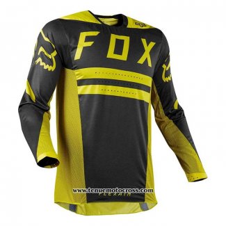 2020 Motocross Cyclisme Maillot FOX Manches Longues Jaune