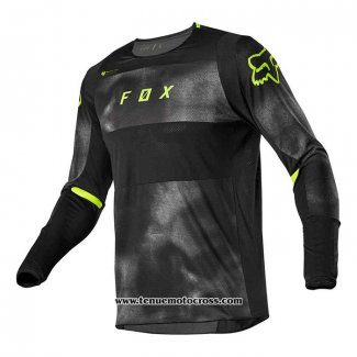 2020 Motocross Cyclisme Maillot FOX Manches Longues Noir