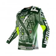 2020 Motocross Cyclisme Maillot FOX Manches Longues Vert