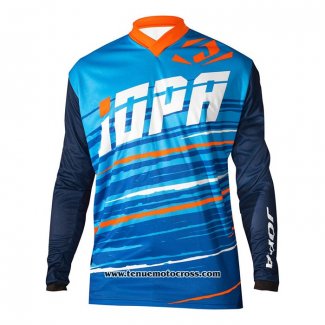 2020 Motocross Cyclisme Maillot Jopa Manches Longues Bleu