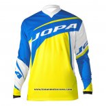 2020 Motocross Cyclisme Maillot Jopa Manches Longues Jaune Bleu