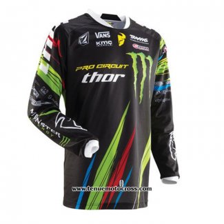 2020 Motocross Cyclisme Maillot Thor Manches Longues Noir