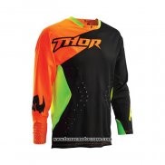 2020 Motocross Cyclisme Maillot Thor Manches Longues Noir Orange