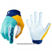 2020 Motocross Cyclisme Seven Gants Doigts Long Bleu