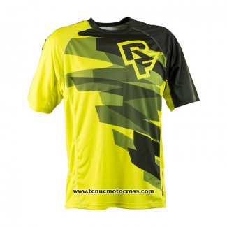 2020 Motocross Cyclisme T Shirt RF Manches Courtes Jaune Noir