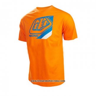 2020 Motocross Cyclisme T Shirt TLD Manches Courtes Orange