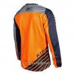 2021 Motocross Cyclisme Maillot Klim Manches Longues Orange Bleu