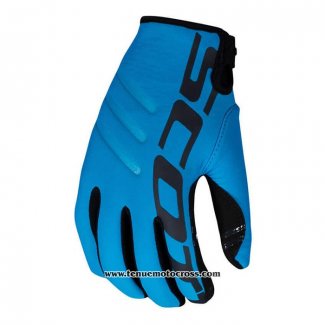 2021 Motocross Cyclisme Scott Gants Doigts Long Bleu