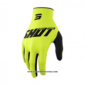 2021 Shot Motocross Cyclisme Gants Doigts Long Jaune