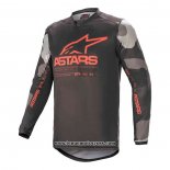 2020 Motocross Cyclisme Maillot Alpinestars Manches Longues Noir