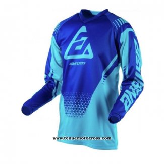 2020 Motocross Cyclisme Maillot Answer Manches Longues Bleu