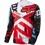 2020 Motocross Cyclisme Maillot FOX Manches Longues Rouge