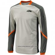 2020 Motocross Cyclisme Maillot KTM Manches Longues Gris