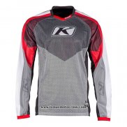 2020 Motocross Cyclisme Maillot Klim Manches Longues Gris