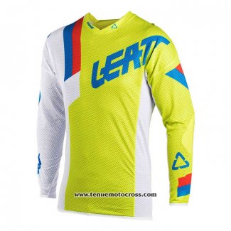 2020 Motocross Cyclisme Maillot Leatt Manches Longues Jaune