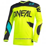 2020 Motocross Cyclisme Maillot Oneal Manches Longues Jaune